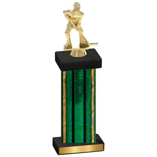 Single Green Glacier Hockey Trophy