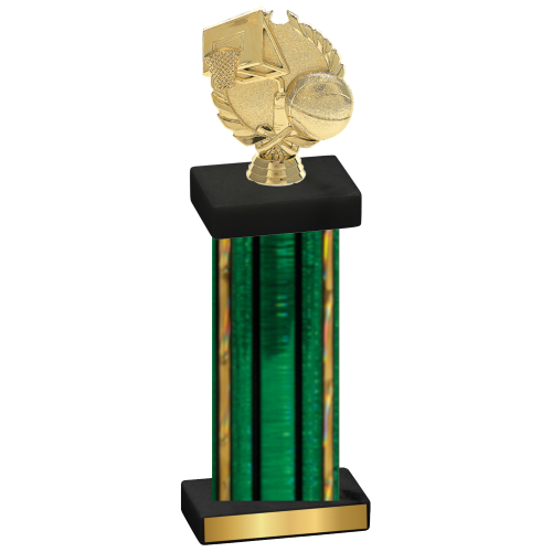 Single Green Glacier Basketball Trophy