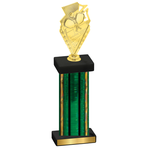 Single Green Glacier Pickleball Trophy