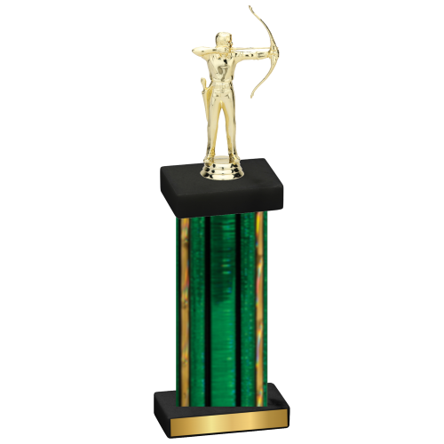 Single Green Glacier Archery Trophy