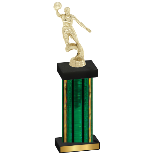 Single Green Glacier Basketball Trophy