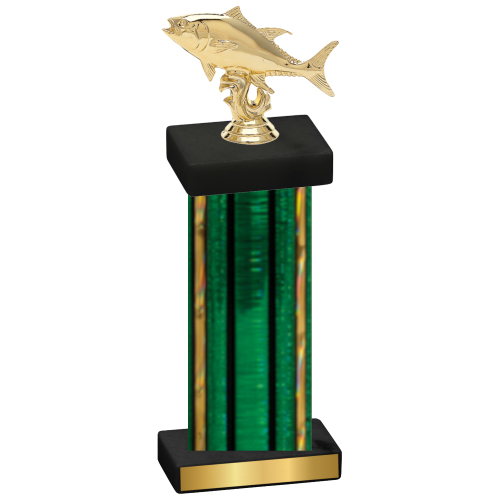 Single Green Glacier Fishing Trophy