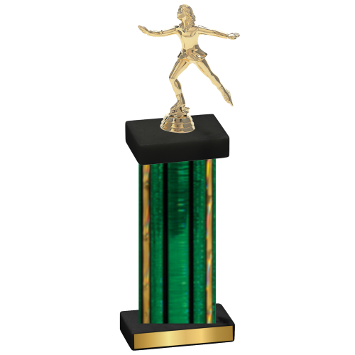 Single Green Glacier Skater Trophy