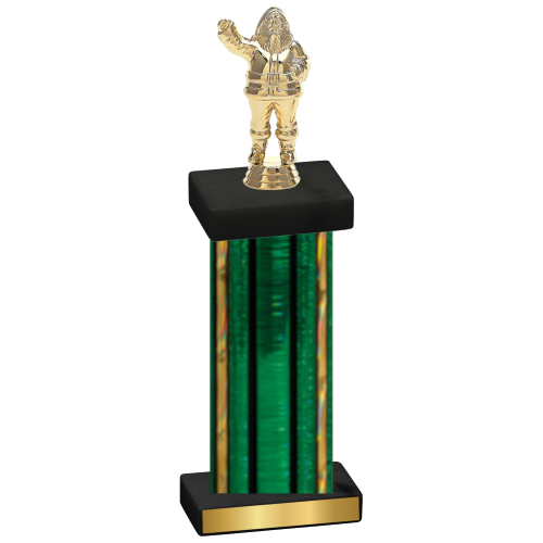 Single Green Glacier Holiday Trophy