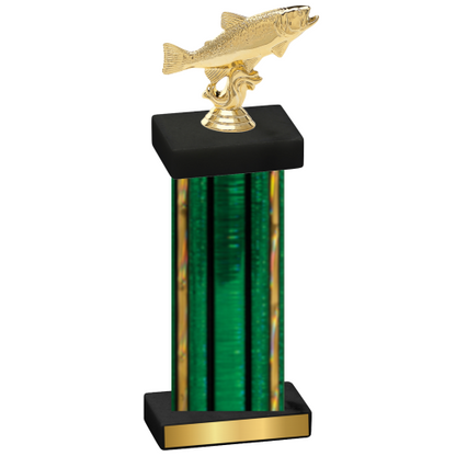 Single Green Glacier Fishing Trophy