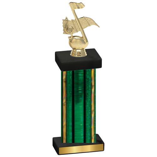 Single Green Glacier Music Trophy