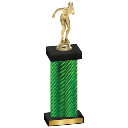 Single Green Carbon Fiber Tennis Trophy