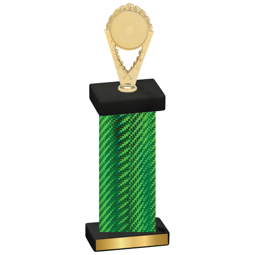 Single Green Carbon Fiber Insert Trophy