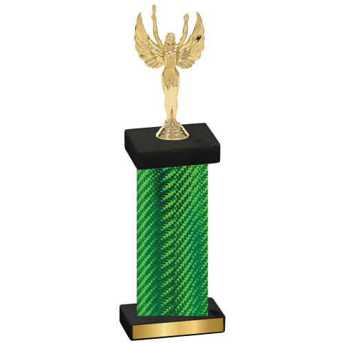 Single Green Carbon Fiber Victory Trophy