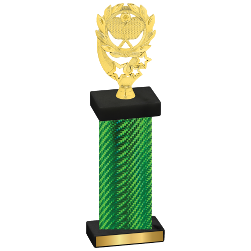 Single Green Carbon Fiber Pickleball Trophy