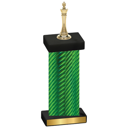 Single Green Carbon Fiber Chess Trophy