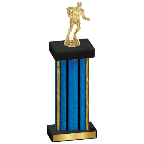 Single Blue Glacier Rugby Trophy