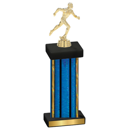 Single Blue Glacier Running Trophy