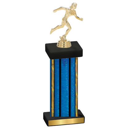 Single Blue Glacier Running Trophy