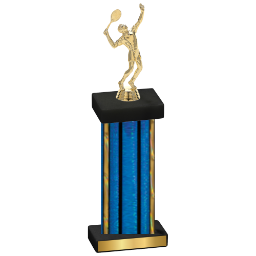 Single Blue Glacier Tennis Trophy