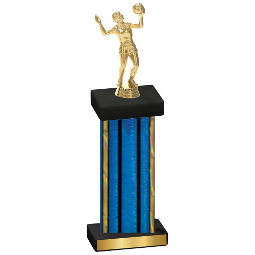 Single Blue Glacier Volleyball Trophy