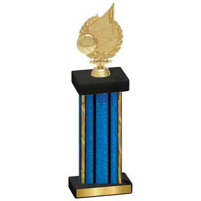 Single Blue Glacier Volleyball Trophy