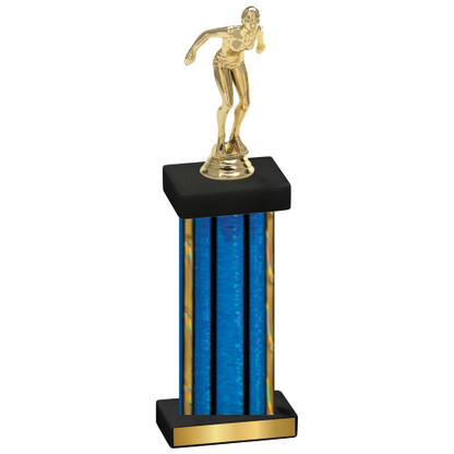 Single Blue Glacier Tennis Trophy