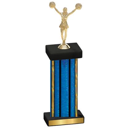 Single Blue Glacier Cheerleading Trophy