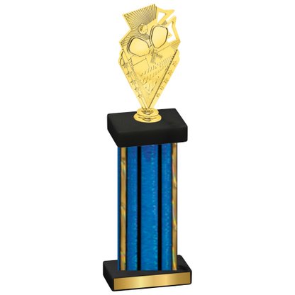 Single Blue Glacier Pickleball Trophy