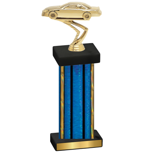 Single Blue Glacier Cars Trophy