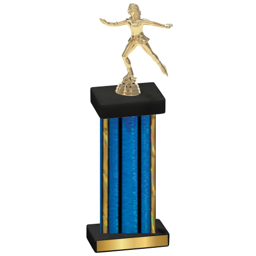 Single Blue Glacier Skater Trophy