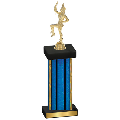 Single Blue Glacier Majorette Trophy