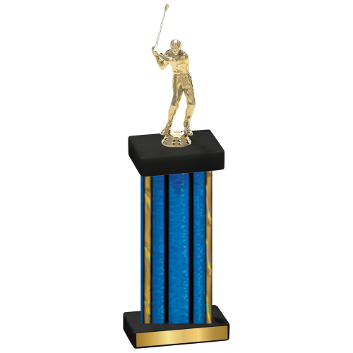 Single Blue Glacier Golf Trophy