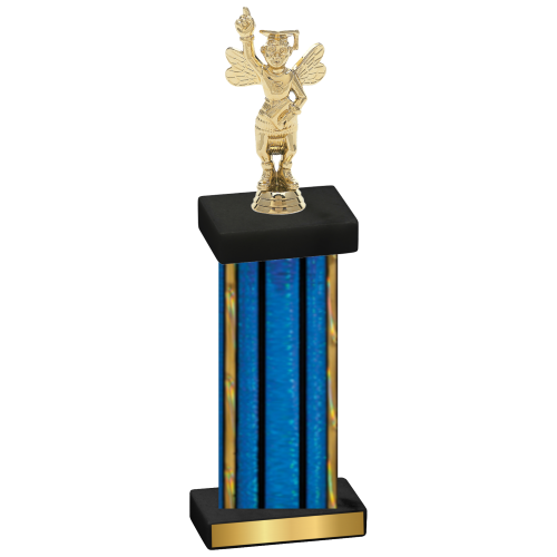 Single Blue Glacier Academics Trophy