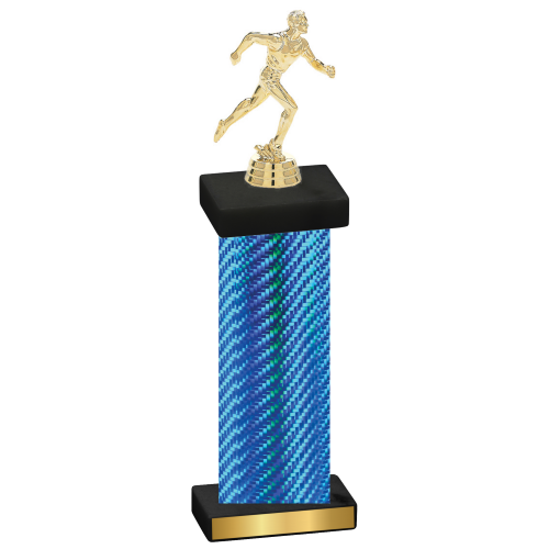 Single Blue Carbon Fiber Running Trophy