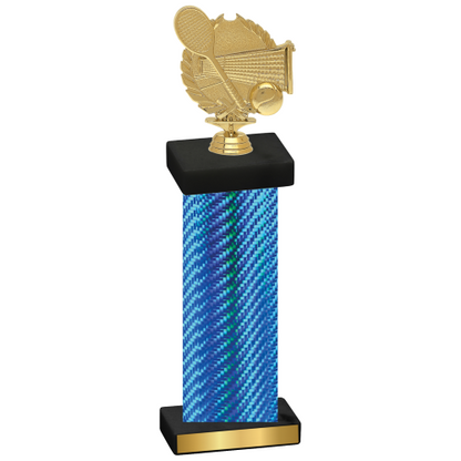 Single Blue Carbon Fiber Tennis Trophy