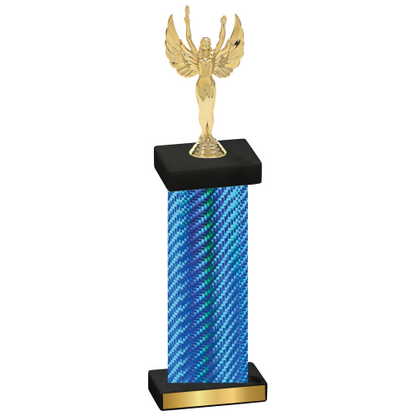 Single Blue Carbon Fiber Victory Trophy