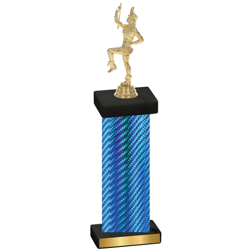 Single Blue Carbon Fiber Majorette Trophy