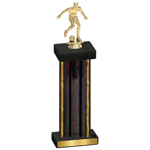 Single Black Glacier Soccer Trophy