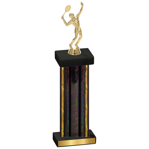 Single Black Glacier Tennis Trophy