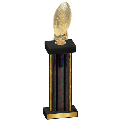 Single Black Glacier Football Trophy