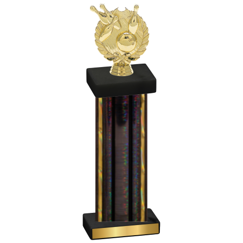 Single Black Glacier Bowling Trophy