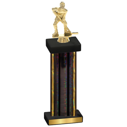 Single Black Glacier Hockey Trophy