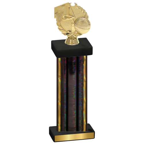 Single Black Glacier Basketball Trophy