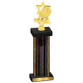 Single Black Glacier Pickleball Trophy