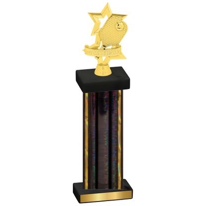 Single Black Glacier Pickleball Trophy