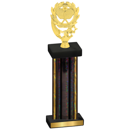 Single Black Glacier Pickleball Trophy