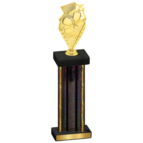 Single Black Glacier Pickleball Trophy