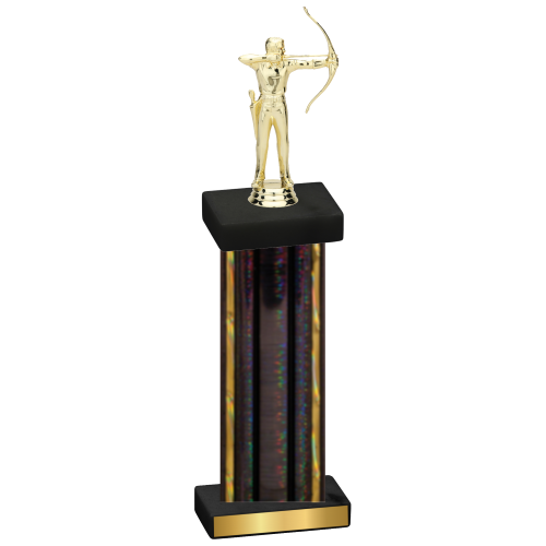 Single Black Glacier Archery Trophy