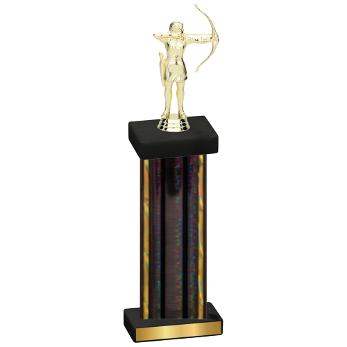 Single Black Glacier Archery Trophy