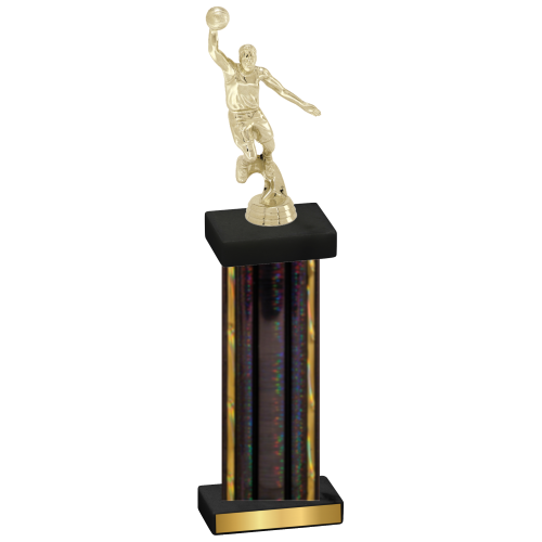 Single Black Glacier Basketball Trophy