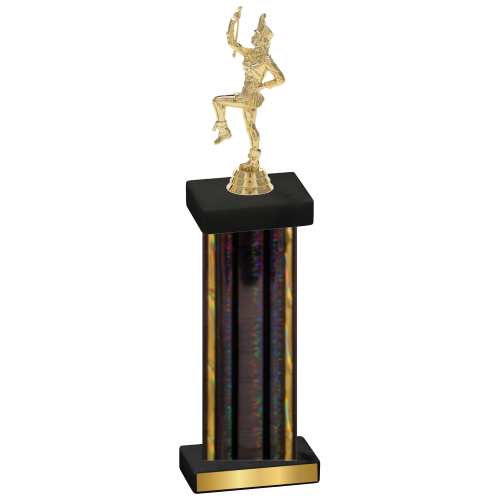 Single Black Glacier Majorette Trophy