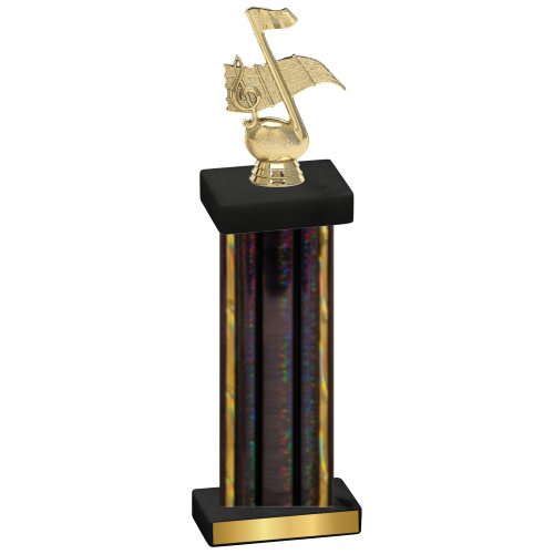 Single Black Glacier Music Trophy