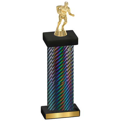 Single Black Carbon Fiber Rugby Trophy