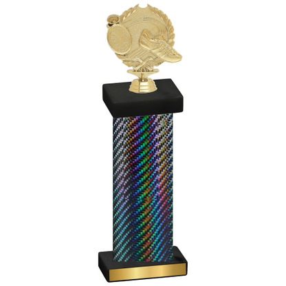 Single Black Carbon Fiber Running Trophy